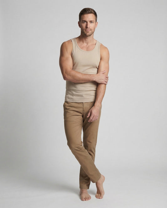 Herren Chino Hose Baumwolle Gerade - Norvielle