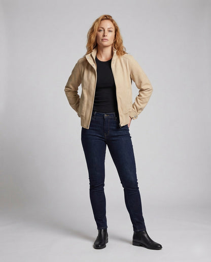 Damen Fleecejacke Stehkragen - Norvielle