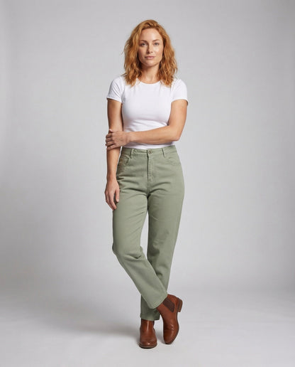 Damen High-Waist-Hose Gerade - Norvielle
