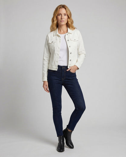 Damen Trucker Jeansjacke Used Look - Norvielle