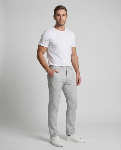 Herren Chino Hose Elastisch Gerade Bein - Norvielle