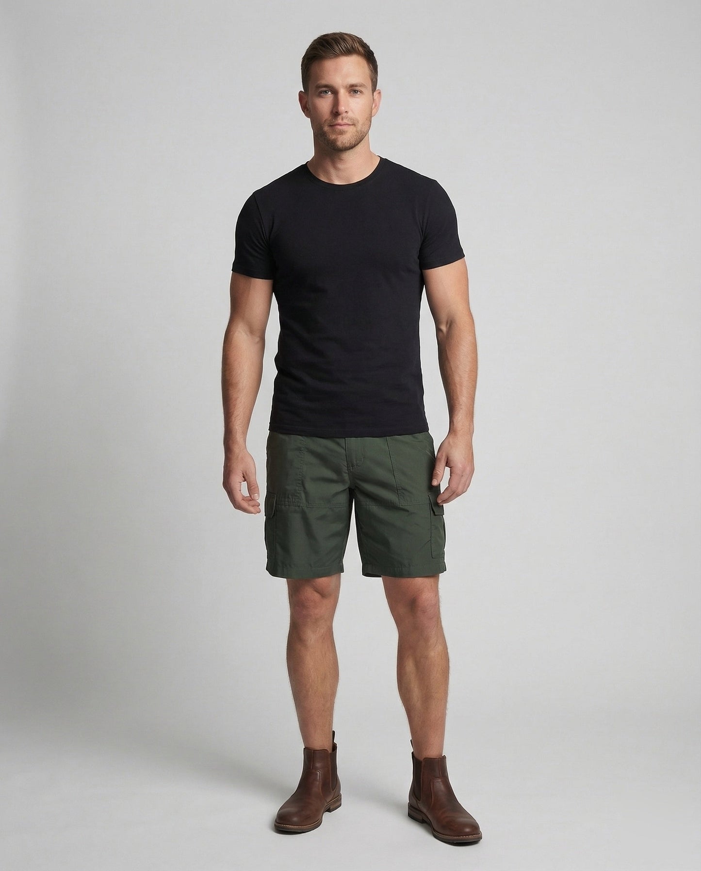 Herren Cargo Shorts Outdoor Freizeitbeige - Norvielle