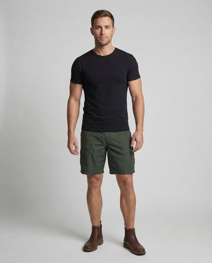 Herren Cargo Shorts Outdoor Freizeitbeige - Norvielle