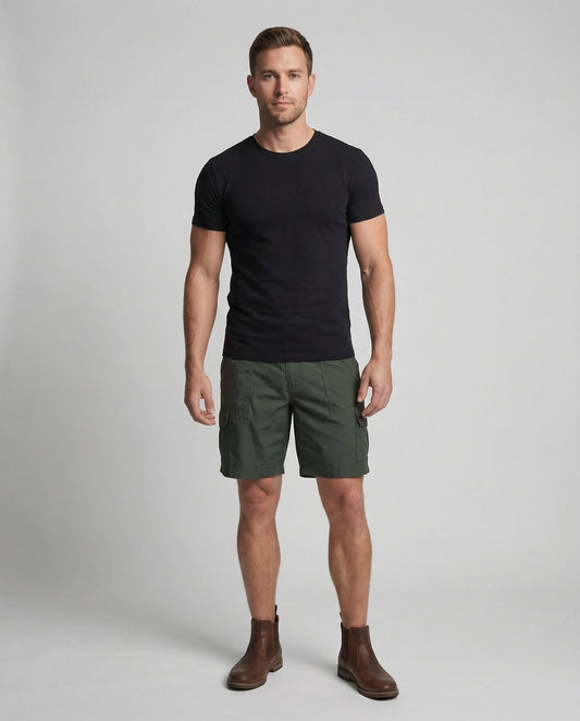 Herren Cargo Shorts Outdoor Freizeitbeige - Norvielle