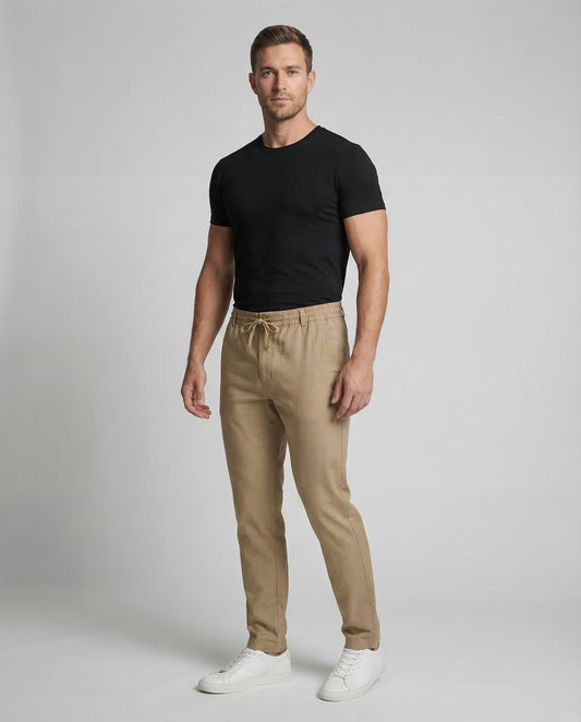 Herren Leinenhose Gerade Bein - Norvielle