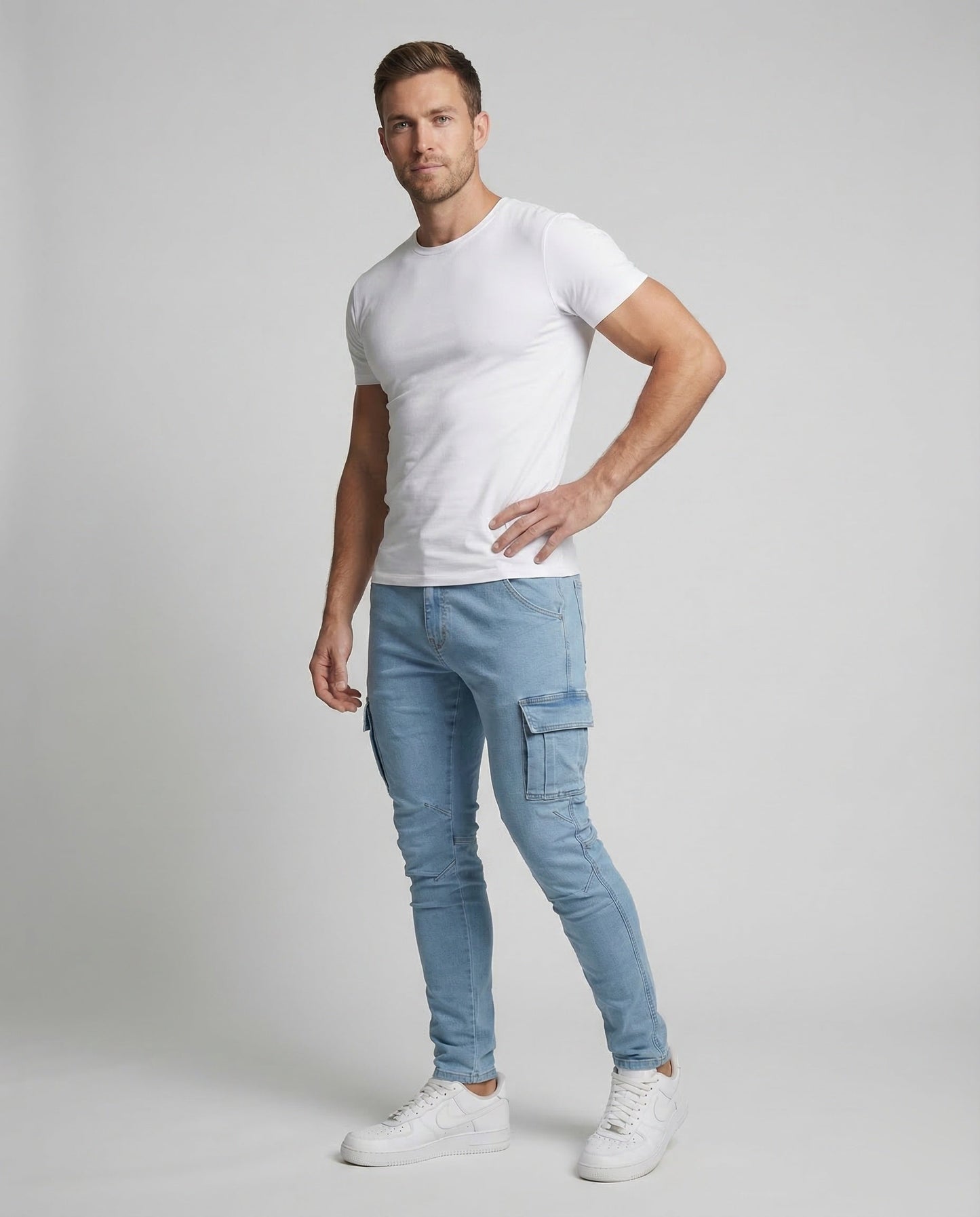 Herren Slim Cargo Hose - Norvielle