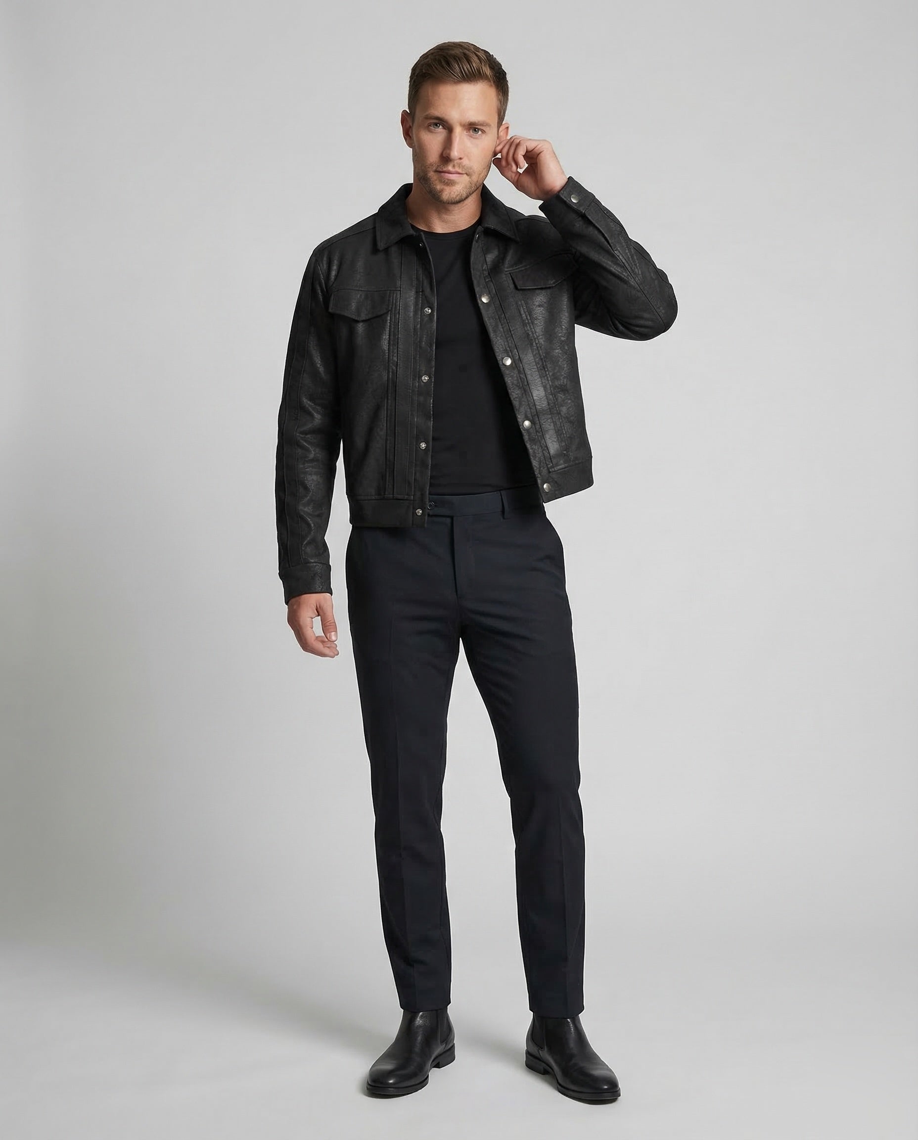 Herren Jeans Weite Used-Look - Norvielle