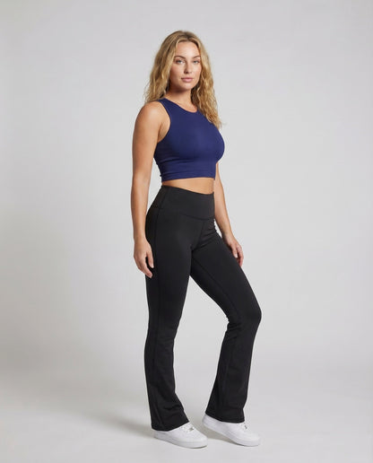 Damen Yoga-Hose High-Waist Schlag - Norvielle