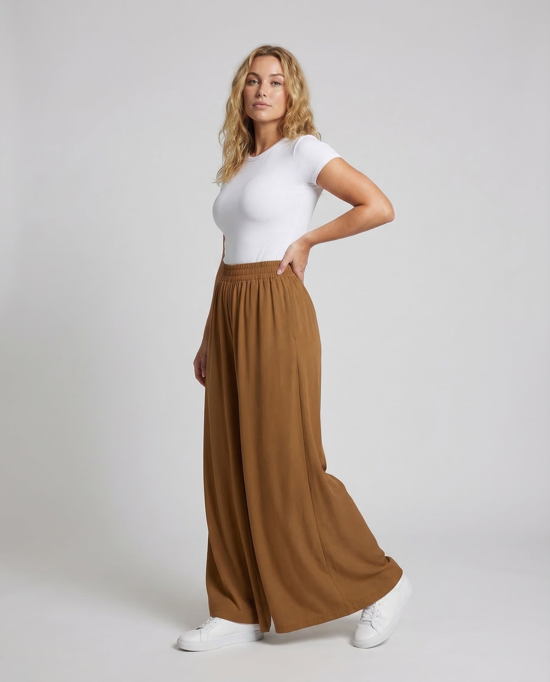 Damen Culottehose aus Viskose - Norvielle