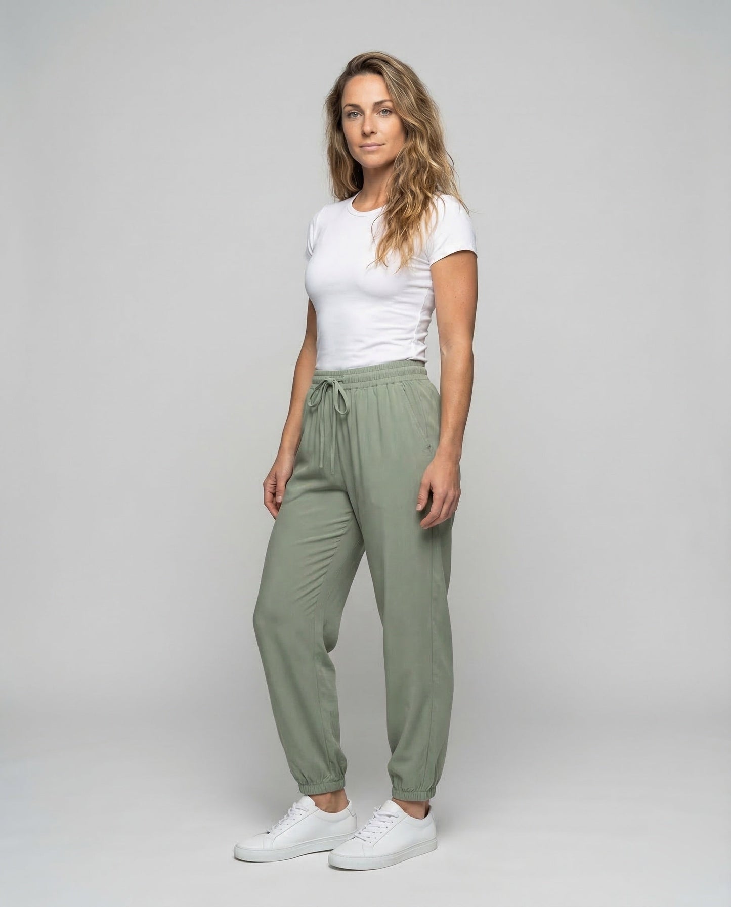 Damen Viskose Jogger mit Tunnelzug - Norvielle