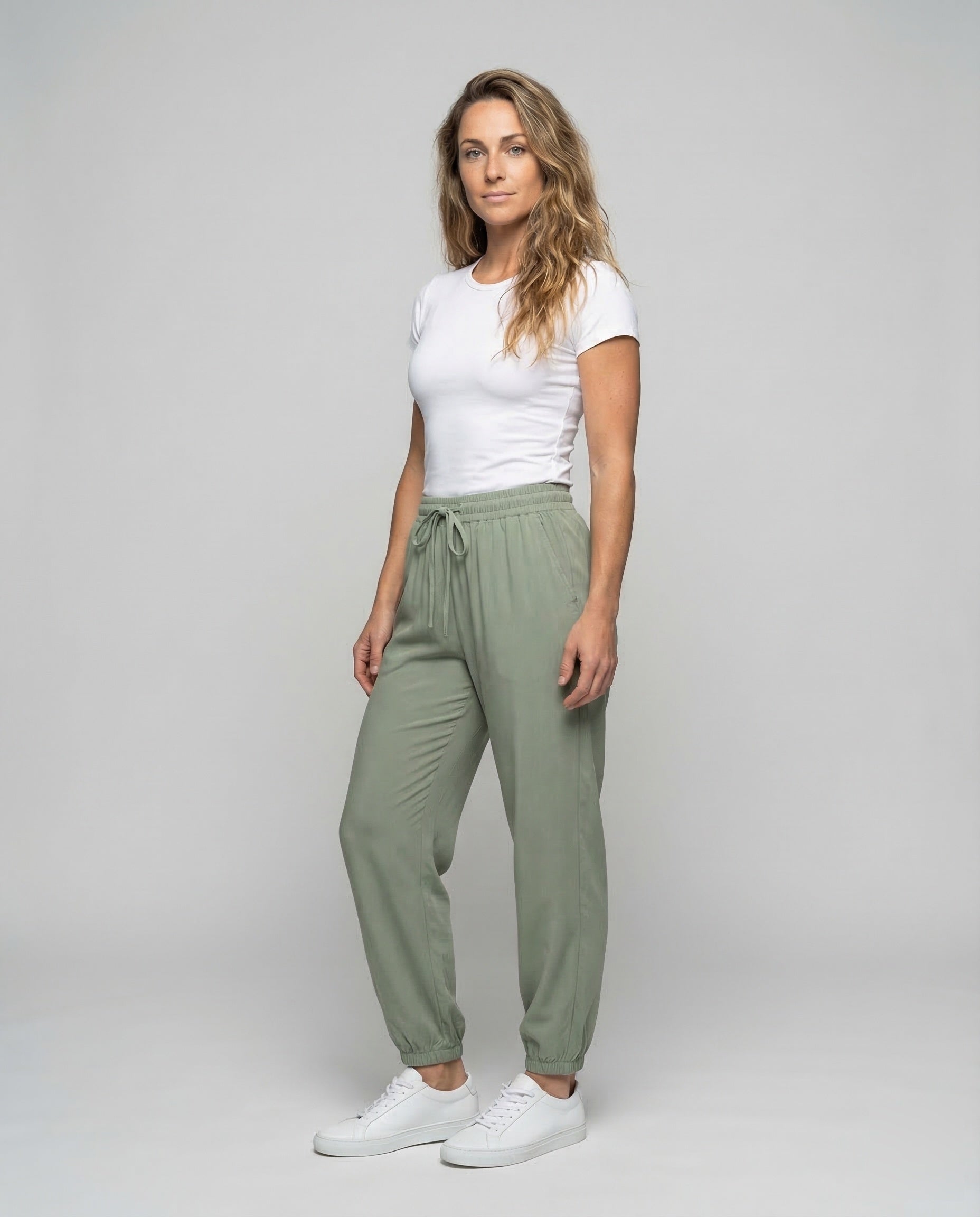 Damen Viskose Jogger mit Tunnelzug - Norvielle