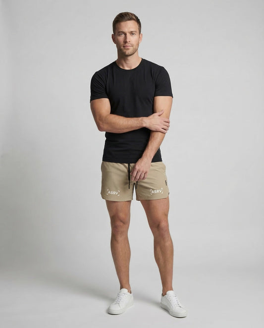 Herren Laufshorts Leicht atmungsaktiv Schwarz - Norvielle
