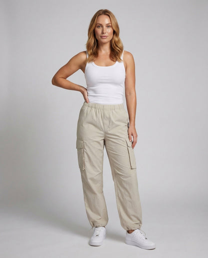 Damen Cargo-Hose Baumwollmix - Norvielle