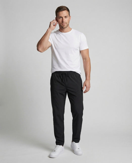 Herren Slimfit Jogginghose Schwarz - Norvielle