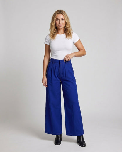 Damen High Waist Marlenehose - Norvielle