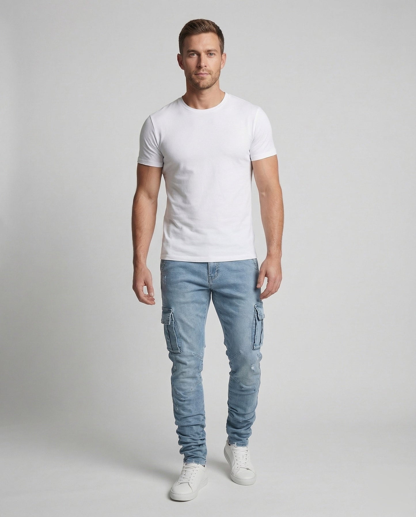 Herren Jogger Cargo-Jeans - Norvielle