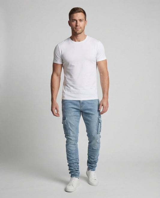 Herren Jogger Cargo-Jeans - Norvielle