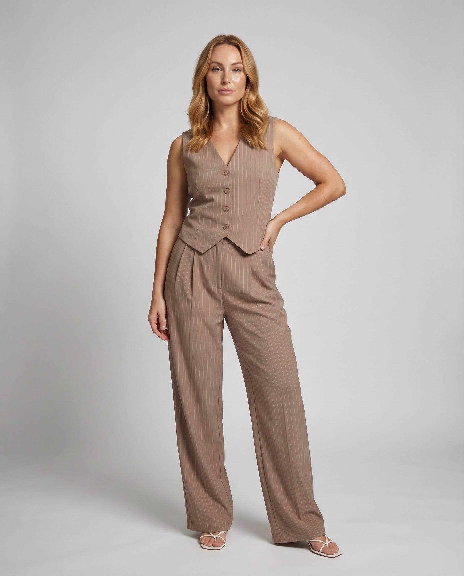 Damen Palazzo Weste Set - Norvielle