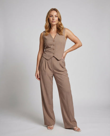 Damen Palazzo Weste Set - Norvielle