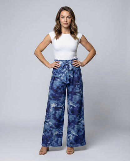 Damen High Waist Batikhose - Norvielle