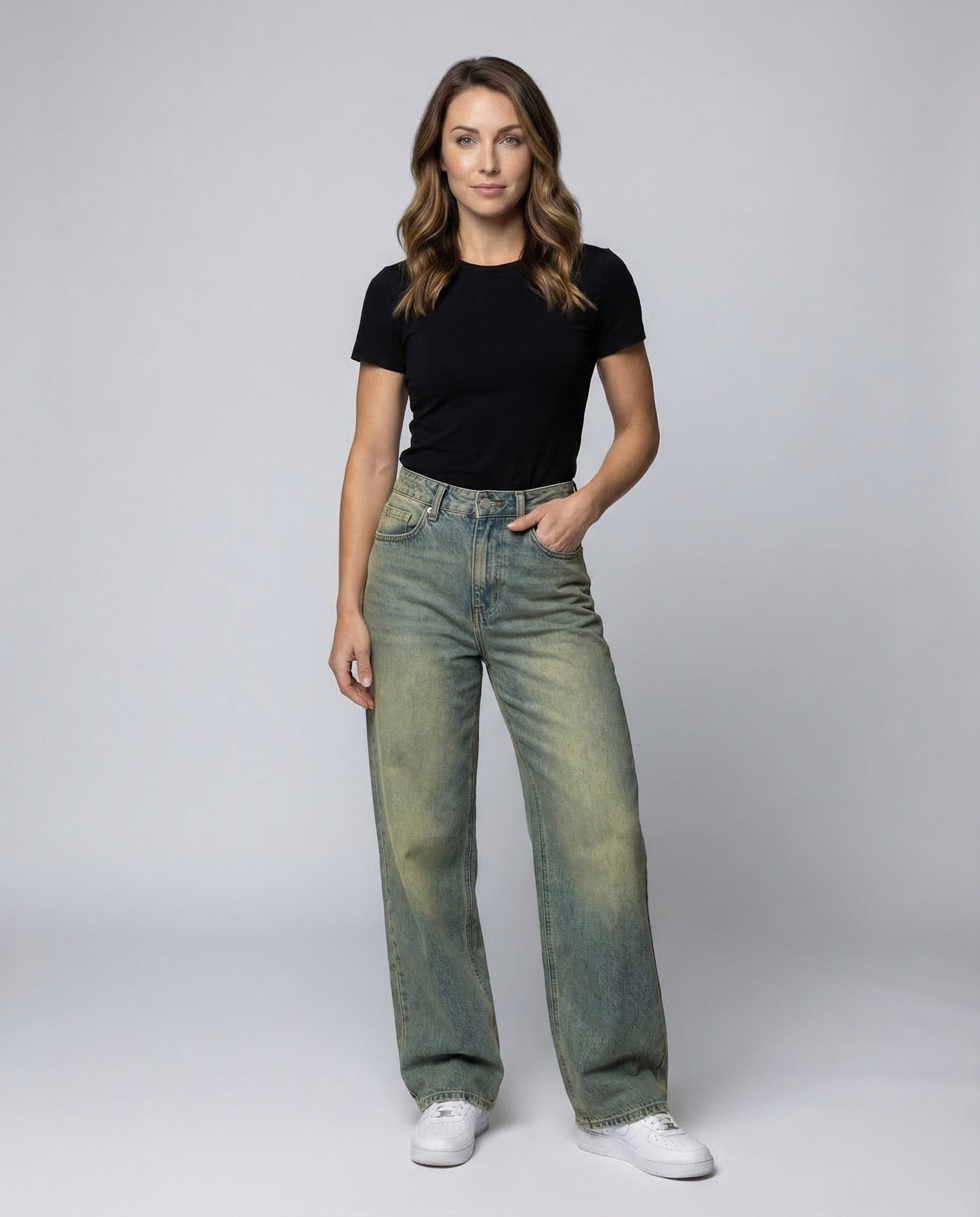 Damen Baggy Jeans Retro wurde in Damen Baggy Jeans umgeschrieben, da - Norvielle
