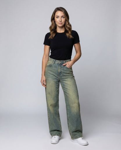 Damen Baggy Jeans Retro wurde in Damen Baggy Jeans umgeschrieben, da - Norvielle