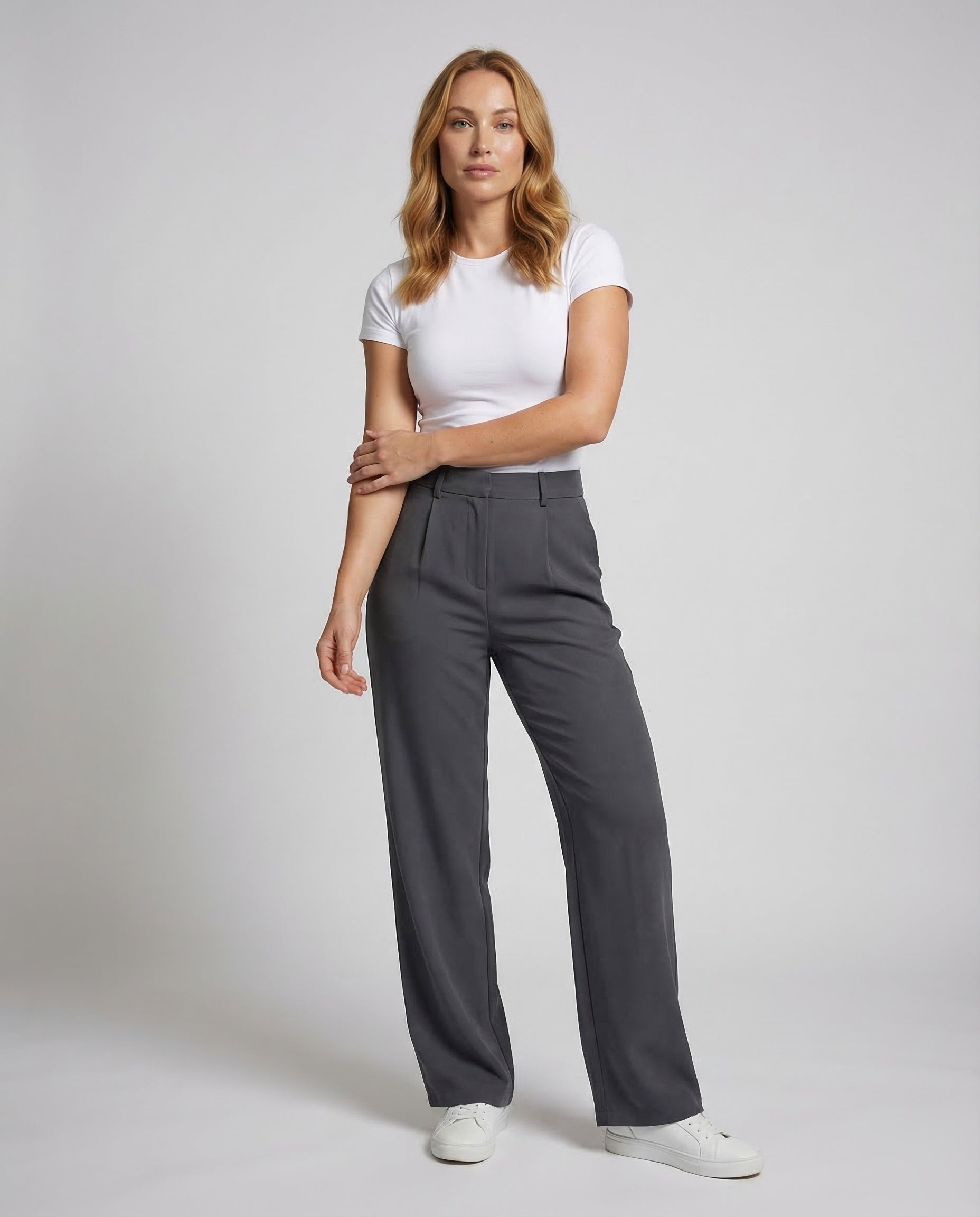 Damen High-Waist Palazzo-Hose Elegant - Norvielle