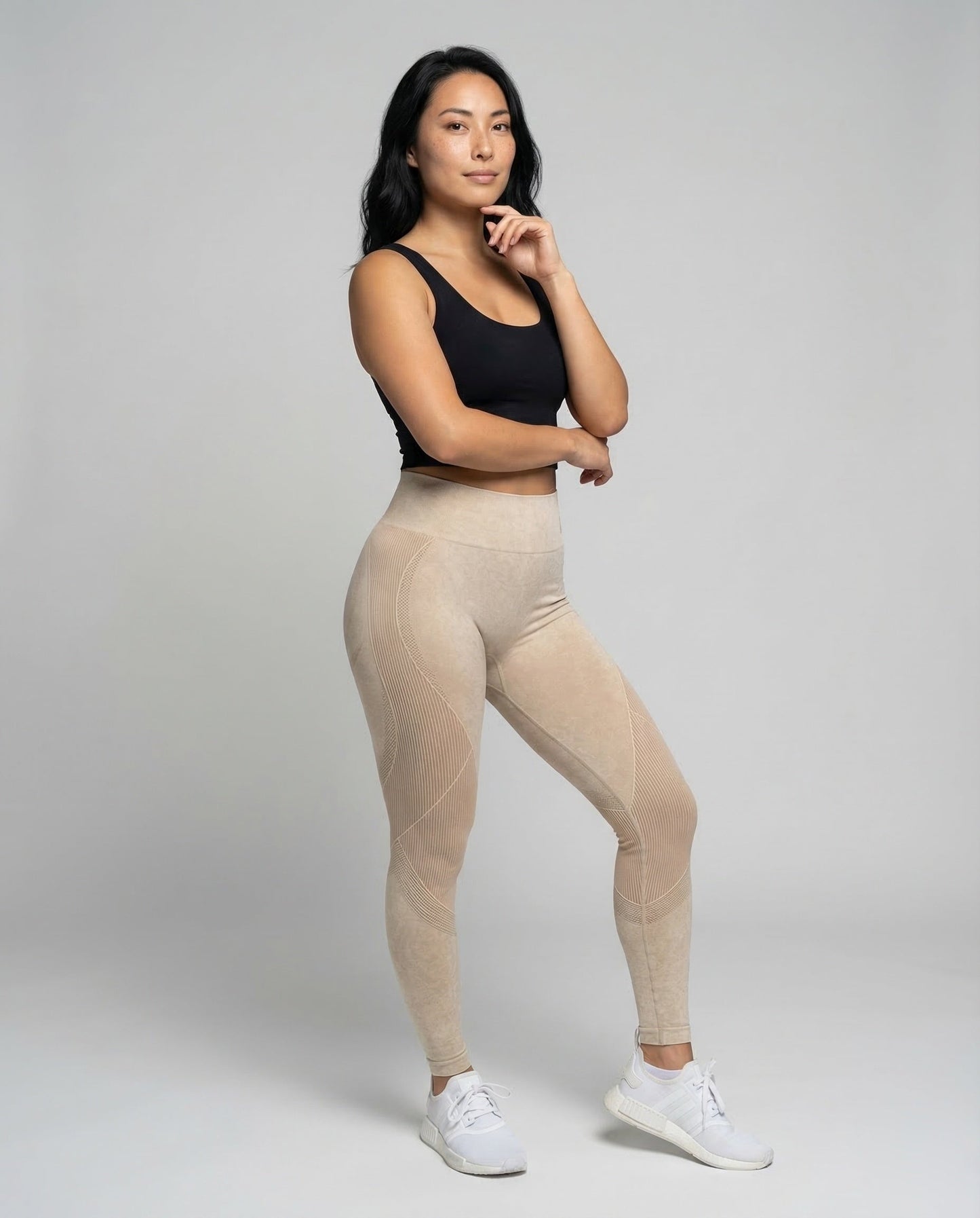 Damen Sportleggings High Waist Kompressionsleggings - Norvielle