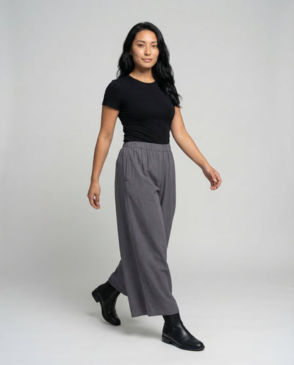 Damen Culottehose Gekrempelt - Norvielle
