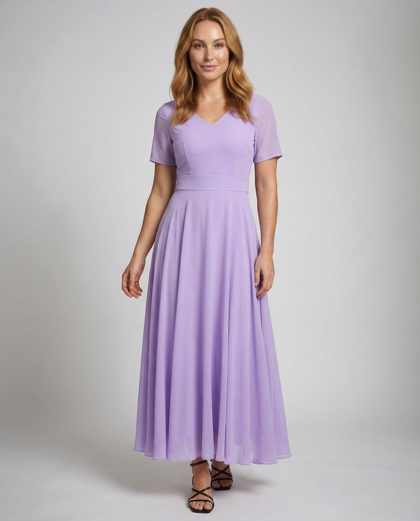 Damen Maxikleid Chiffon Sommerkleid - Norvielle