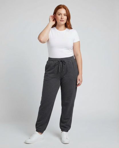 Damen Jogginghose Tapered Rippbund - Norvielle
