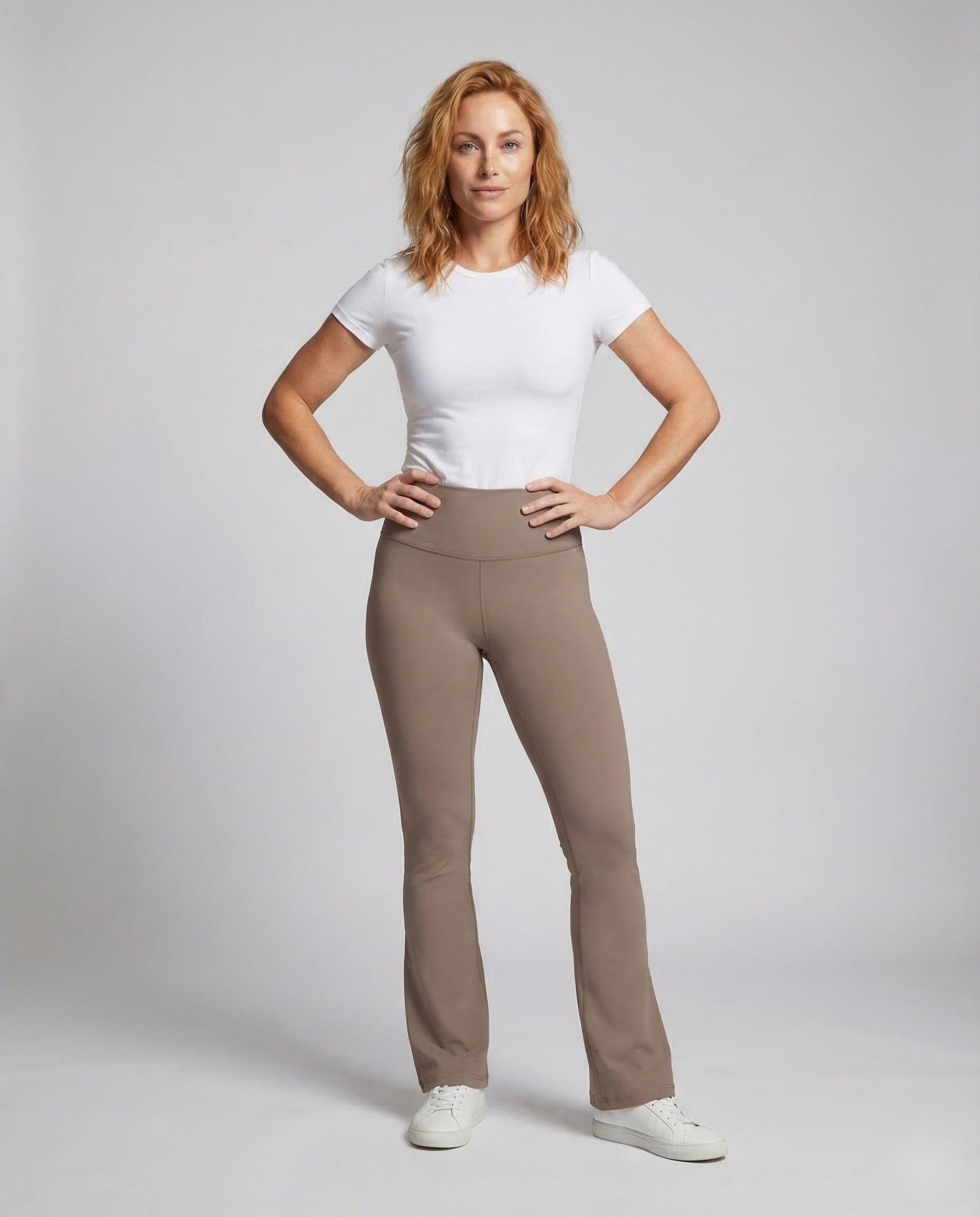 Damen High Waist Yogahose Schlag - Norvielle
