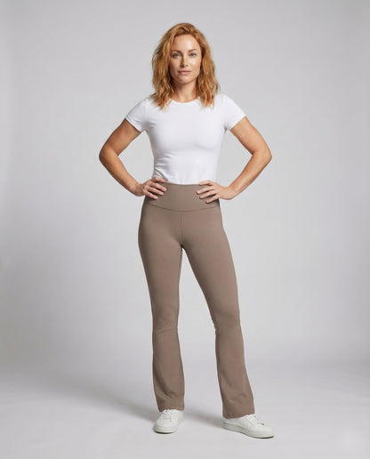 Damen High Waist Yogahose Schlag - Norvielle