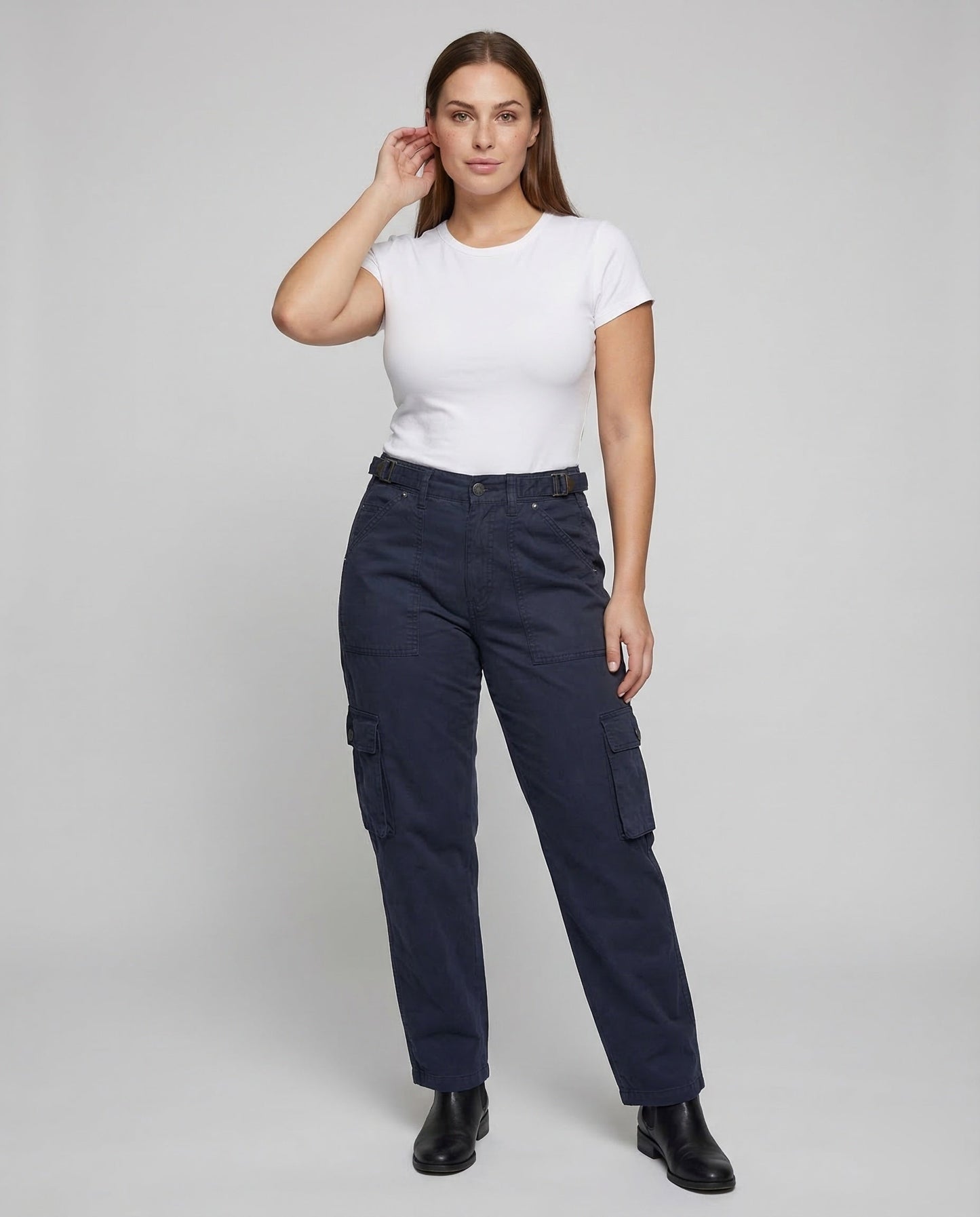 Damen Cargo-Hose Weite Bein Utility-Style - Norvielle