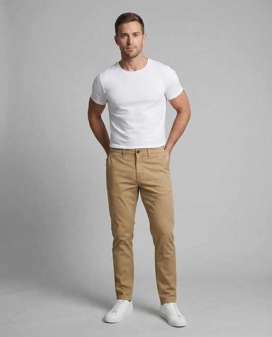 Herren Chino Tapered Hose Baumwolle - Norvielle