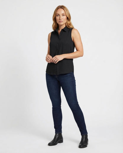 Damen Ärmellose Bluse - Norvielle