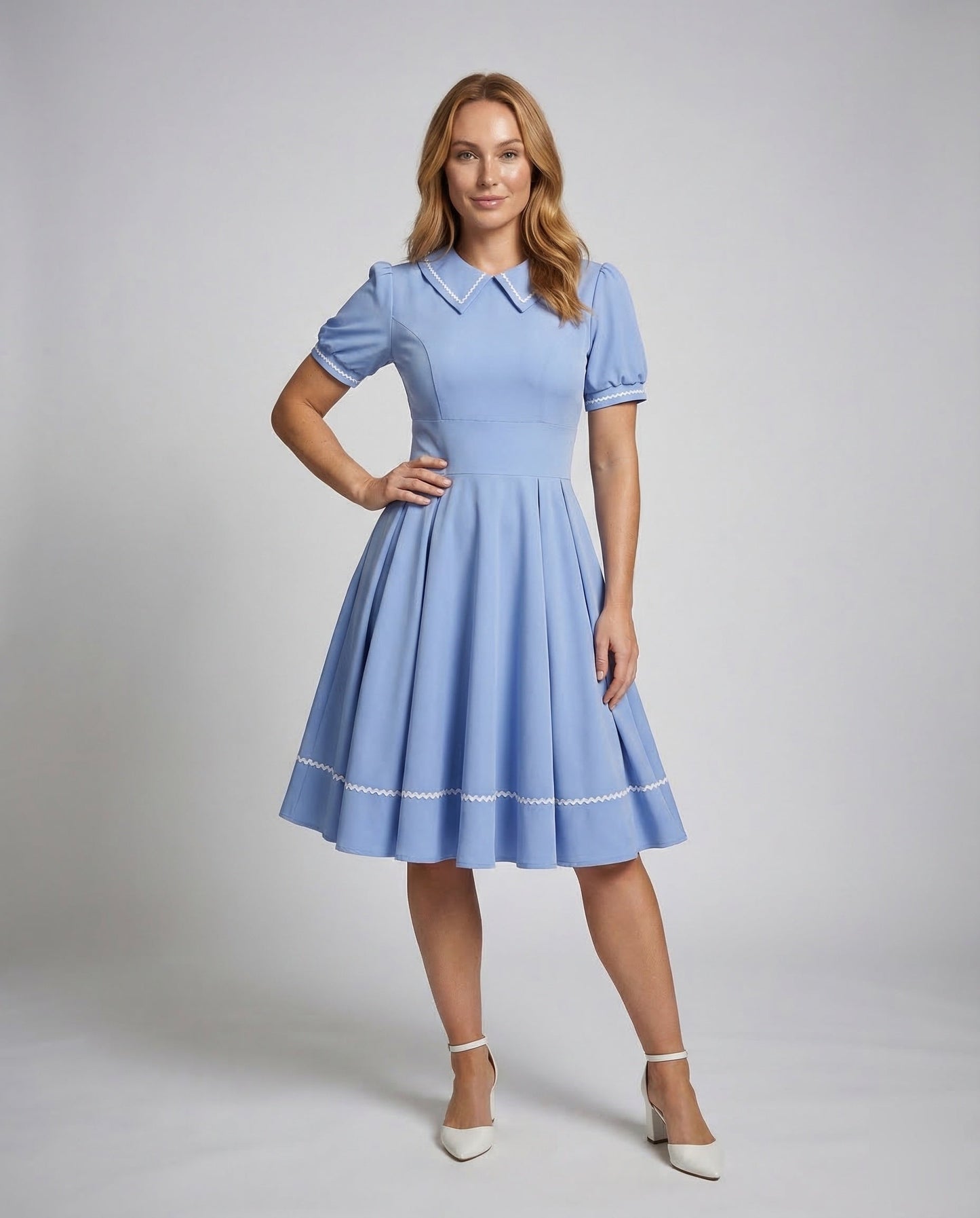 Damen Retro Swingkleid Tellerrock - Norvielle