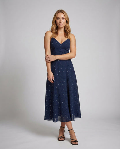 Damen Maxikleid mit Tupfen - Norvielle