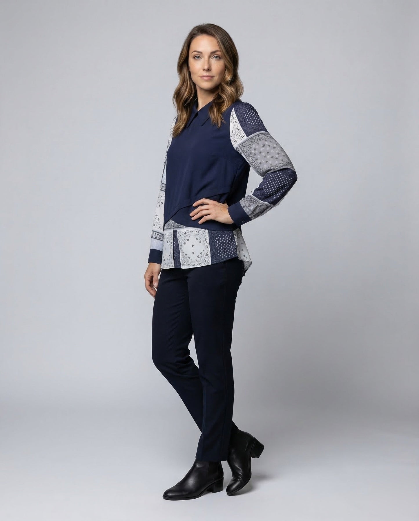 Damen Blusentop Lagenlook - Norvielle