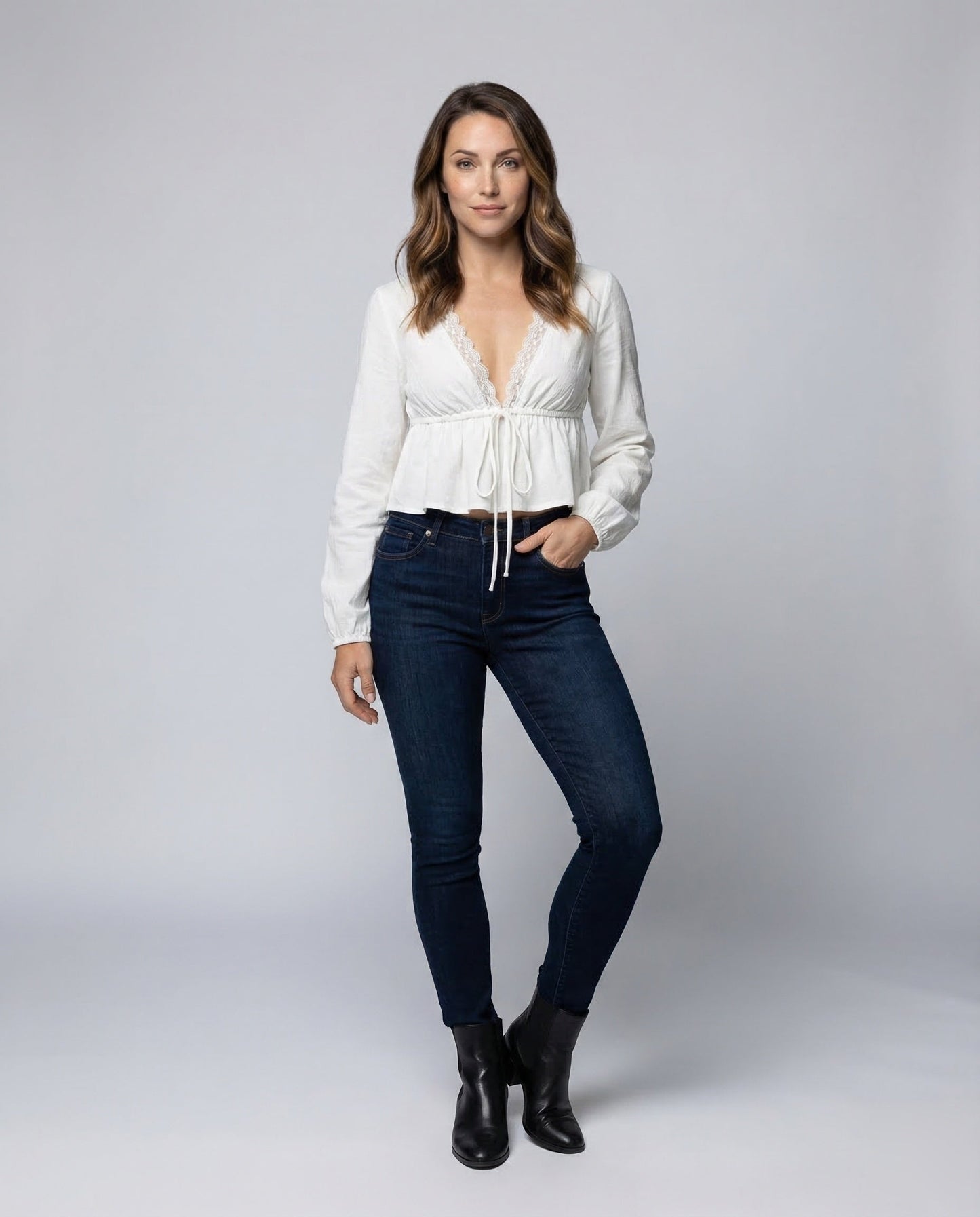 Damen Bluse Spitze Boho-Stil - Norvielle