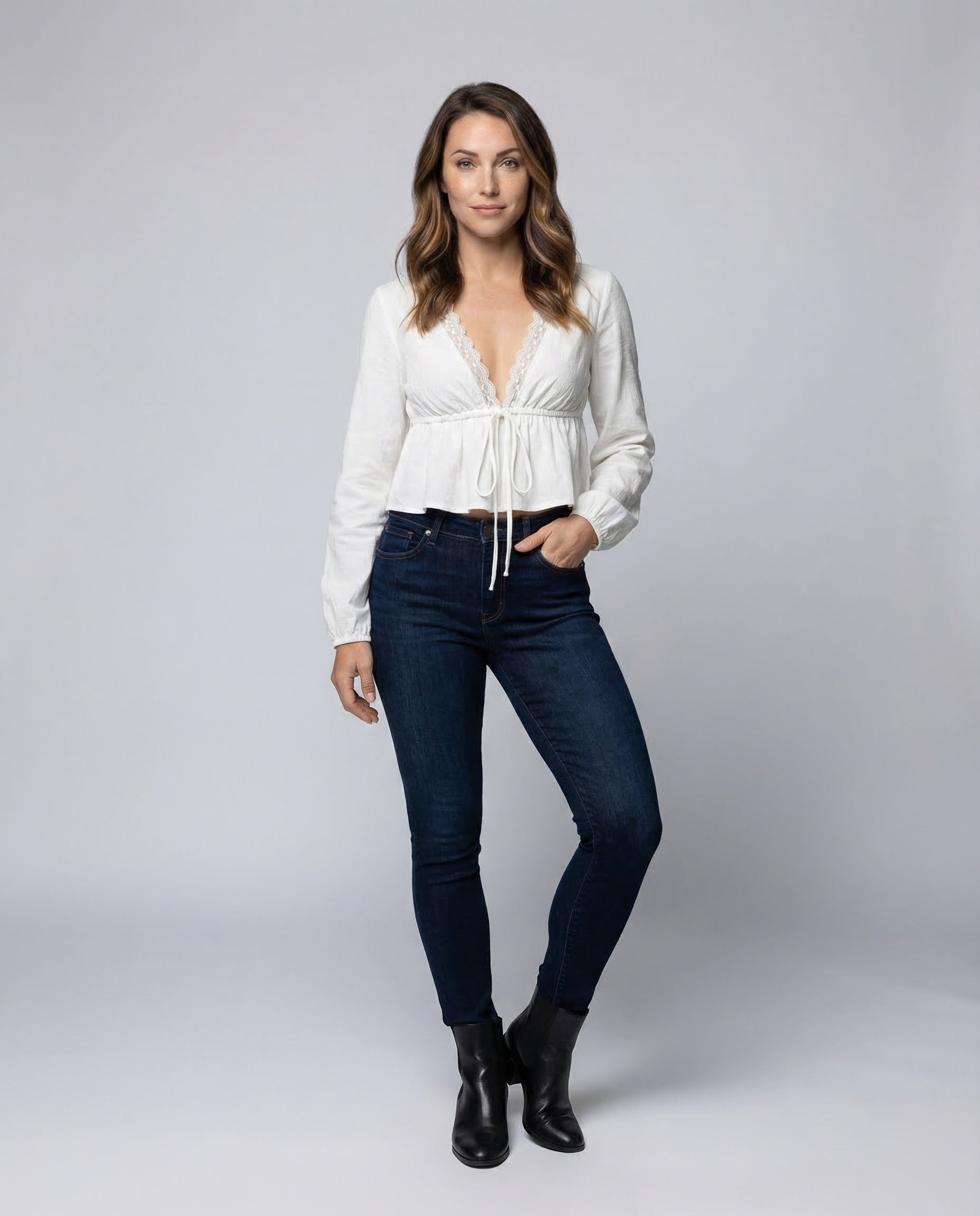 Damen Bluse Spitze Boho-Stil - Norvielle