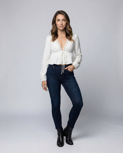 Damen Bluse Spitze Boho-Stil - Norvielle