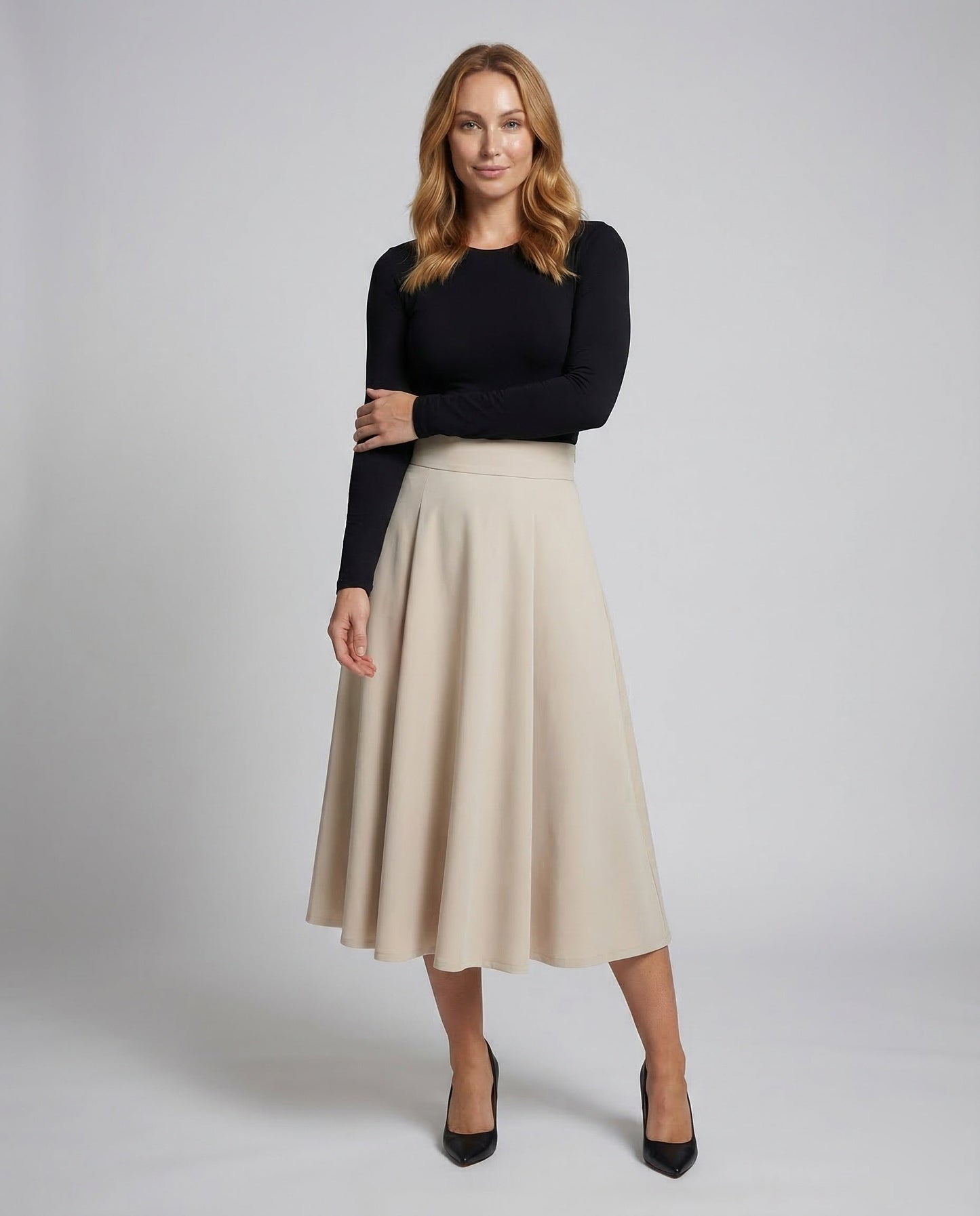 Damen Maxirock A-Linie Elegantes Design - Norvielle