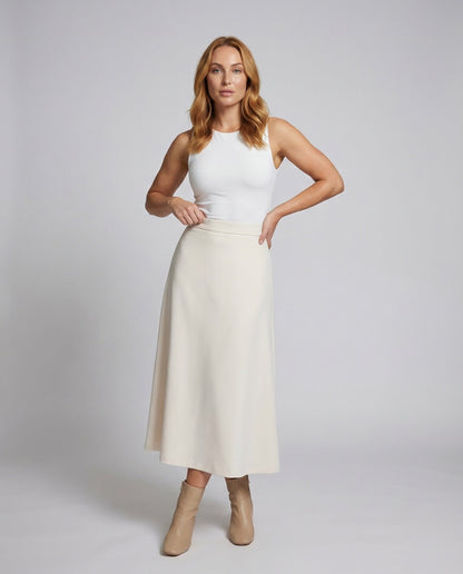 Damen Midirock A-Linie Elegantes Design - Norvielle