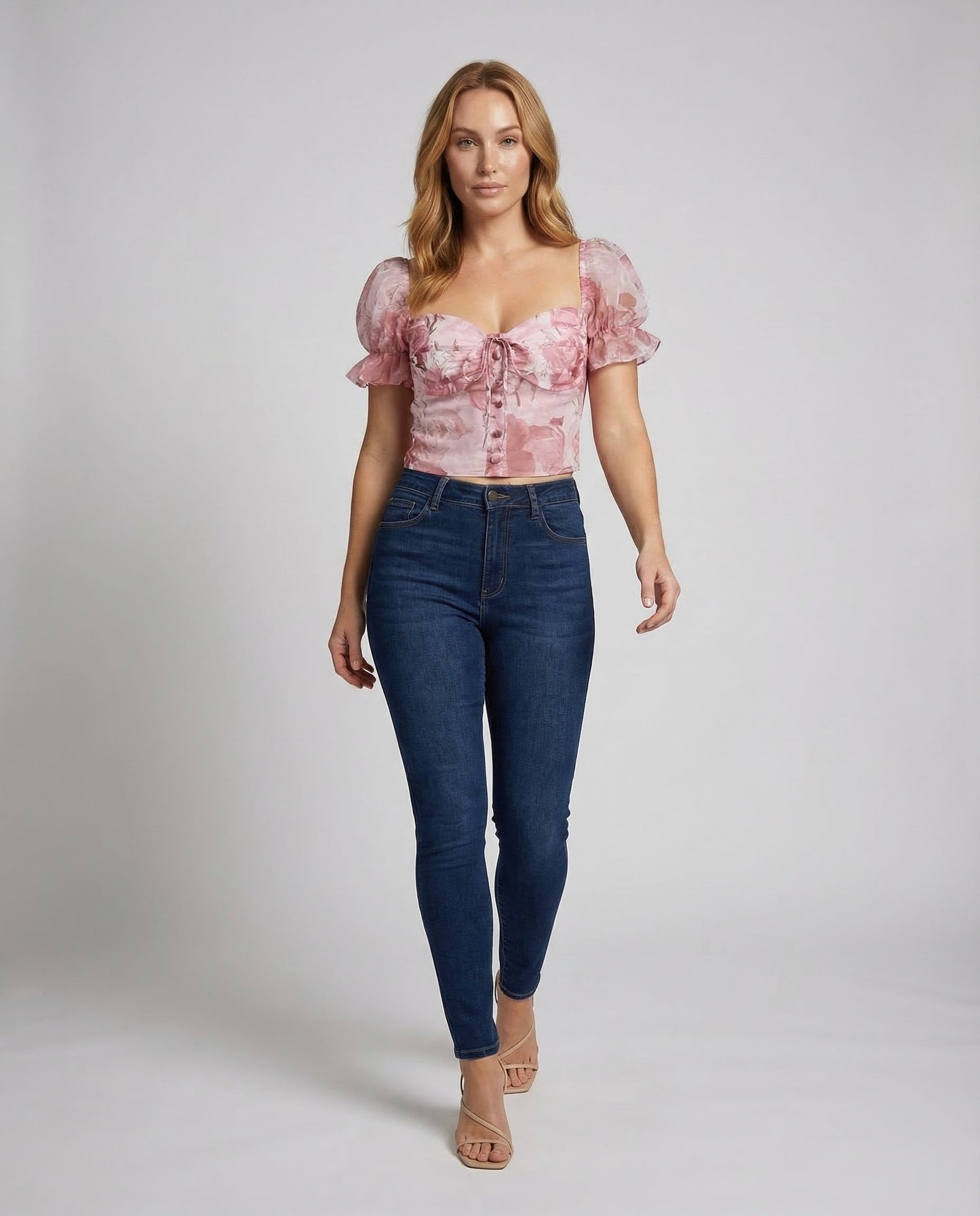 Damen Bustier Oberteil aus Organza - Norvielle