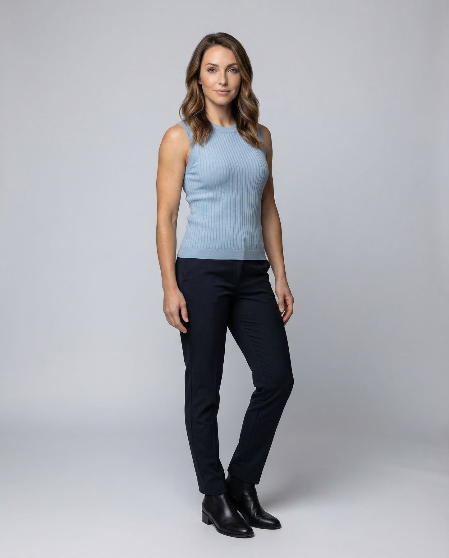 Damen Ärmellose Strickbluse - Norvielle