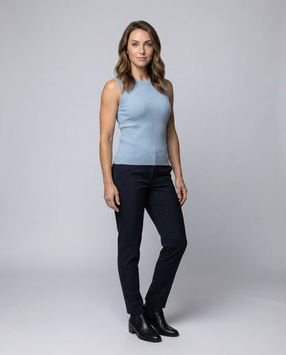 Damen Ärmellose Strickbluse - Norvielle