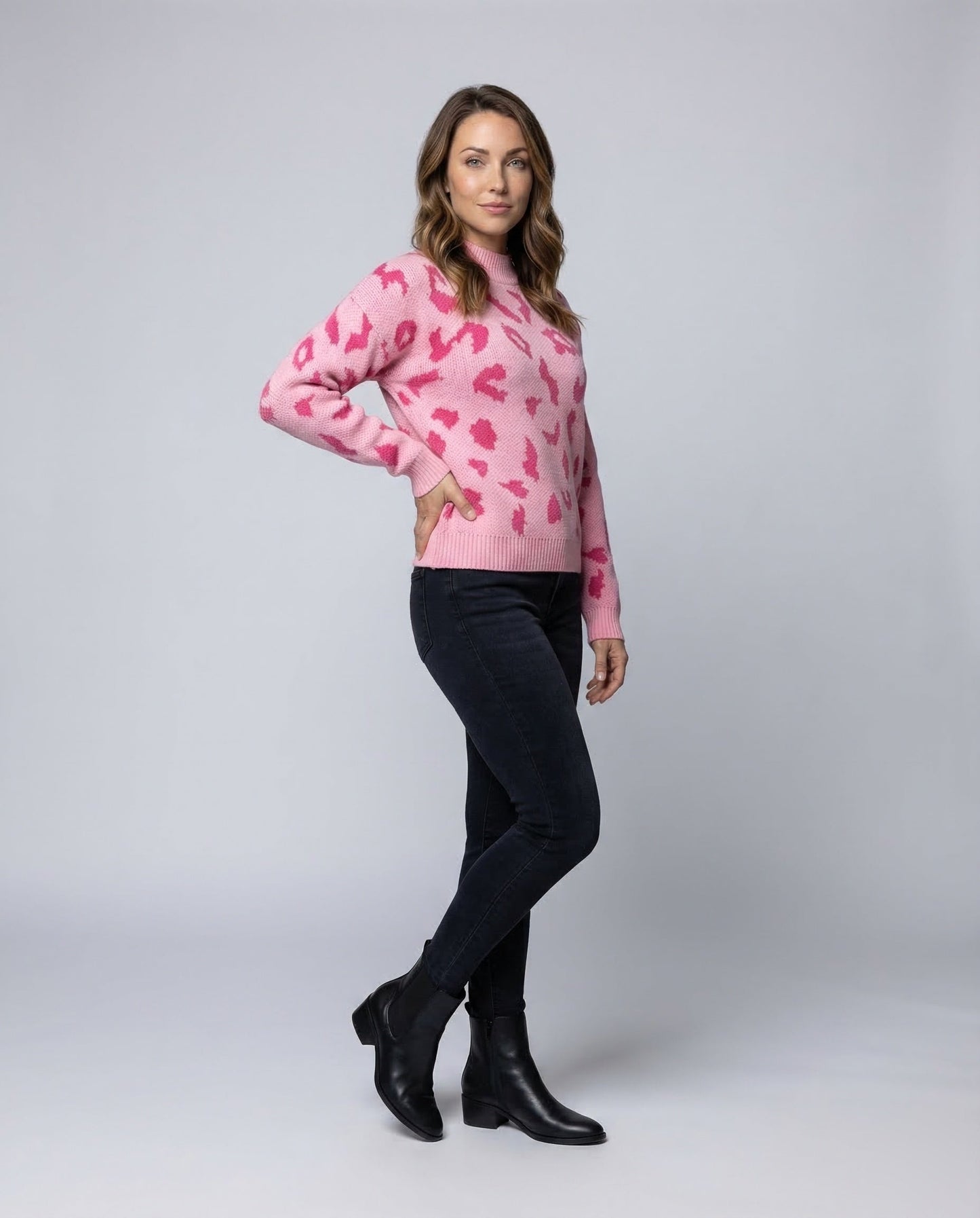 Damen Strickpullover Tiermuster - Norvielle
