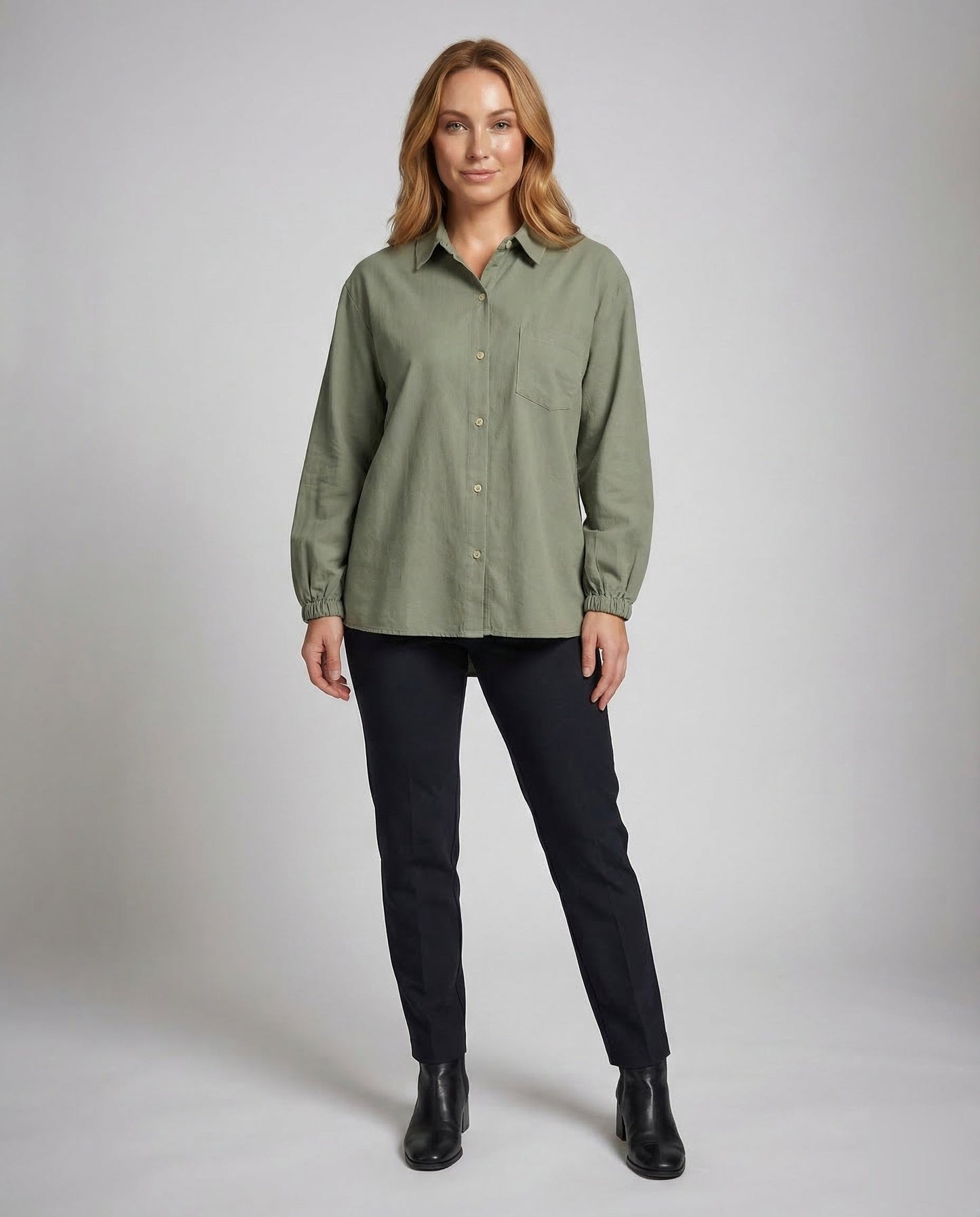 Damen Bluse Viskose Leinen - Norvielle