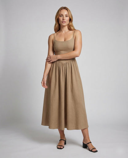 Damen Jerseykleid Spaghettiträger - Norvielle